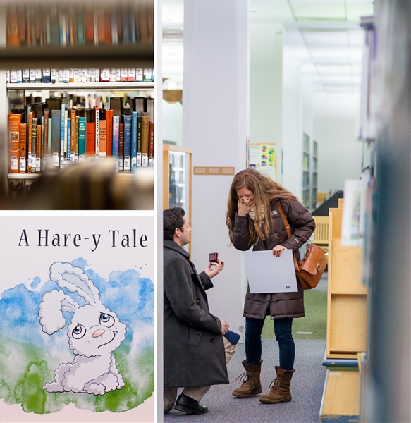 Man Proposes with Children's Book