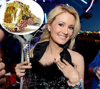 Holly Madison Art Nouveau Engagement Ring