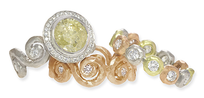 Pamela Froman Alternative Engagement Ring and Wedding Band Collection
