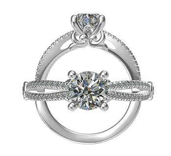 Modern Nature Inspired Engagement Rings by Harout R