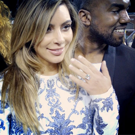 kim kardashian engagement ring