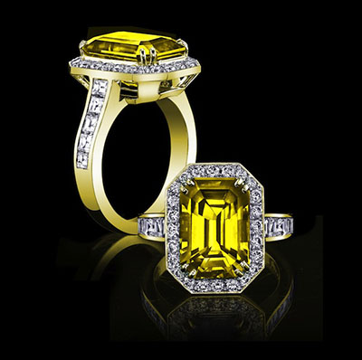 Robert Procop Color Engagement Rings