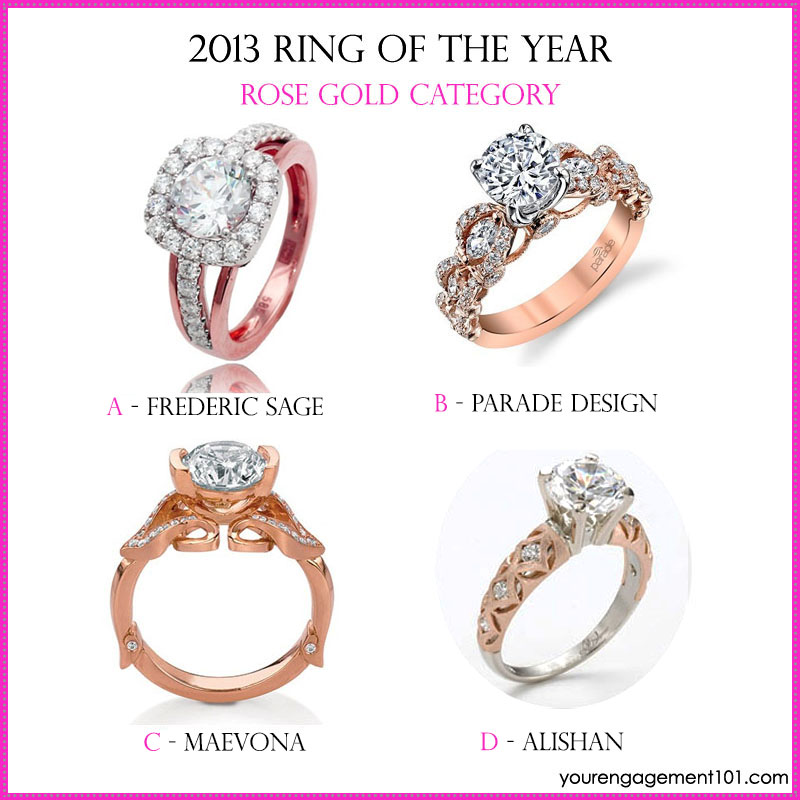 Cast Your Vote: Rose Gold Engagement Ring of the Year