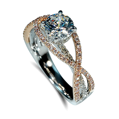 Mark Silverstein: Two Tone Engagement Rings