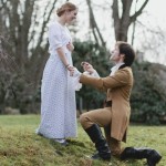 Whole family enacts a Pride & Prejudice proposal