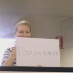 Write it Out: a sweet at-work proposal using signs.