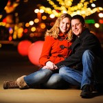 A Colorful Christmas Engagement Session in Saint Louis
