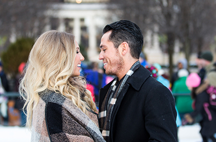 A Beautiful Ice Skating Engagement Session