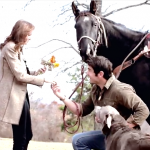 Horseback riding, signs, family, and more in this well planned proposal!