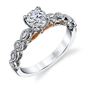 Vintage Style Nature Inspired Engagement Rings with Gorgeous Side Details