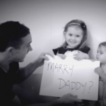 Adorable Proposal with Two Daughters