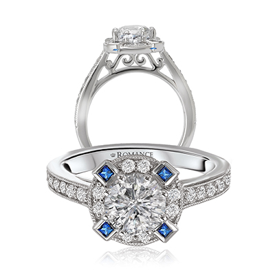 Vintage Engagement Rings with a Hint of Color