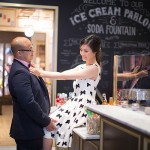 A Candy and Ice Cream Engagement Session