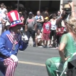 Uncle Sam Proposes to the Statue of Liberty