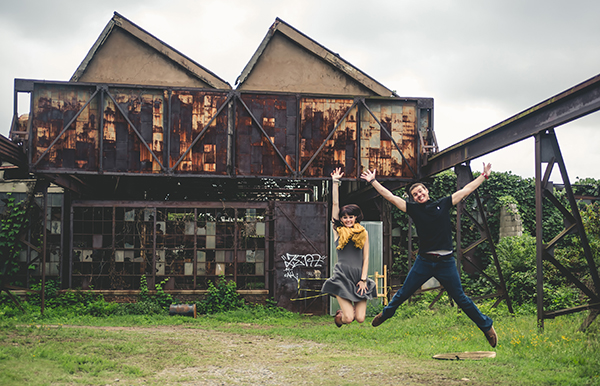 A Colorful Truck Park Engagement Session