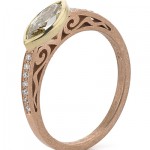 New Two-Tone Alternative Engagement Rings by Alishan