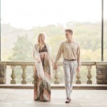 A Romantic Fall Engagement Session in Cheekwood, a Nashville Beauty