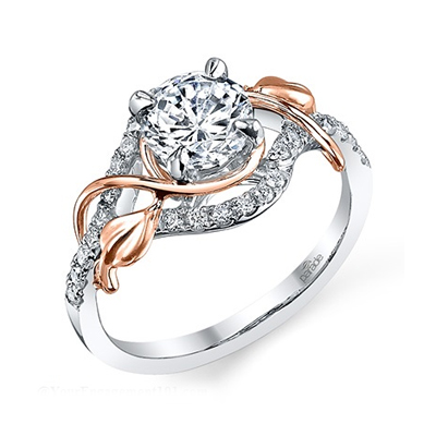 parade design engagement ring rose gold