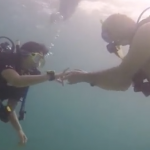 Underwater Marriage Proposal