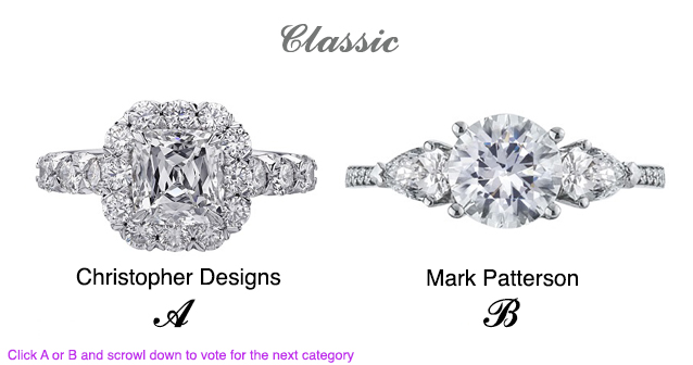 Vote for the Engagement Ring of the Year: Classic, Hearts and Practical Chic