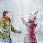 Magical Heavy Snow Engagement Session with Horse Carriage!