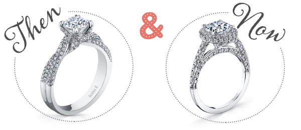 Vanna K - Then and Now Engagement Rings