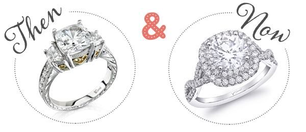 Coast Diamond - Then and Now Engagement Rings