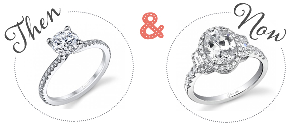 Sylvie Collection - Then and Now Engagement Rings