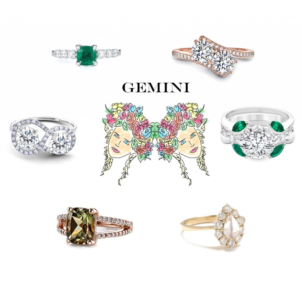 Gemini Engagement Rings