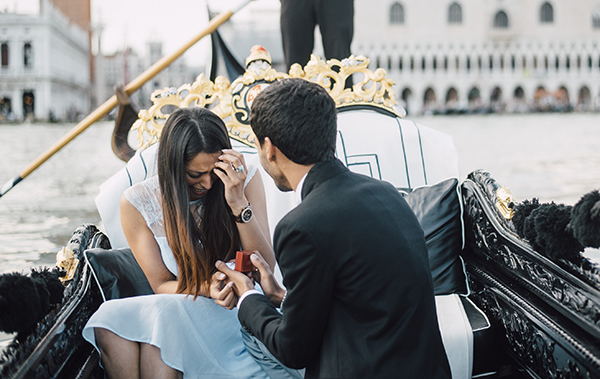 Gondala Proposal in Venice - Jes & Nhial