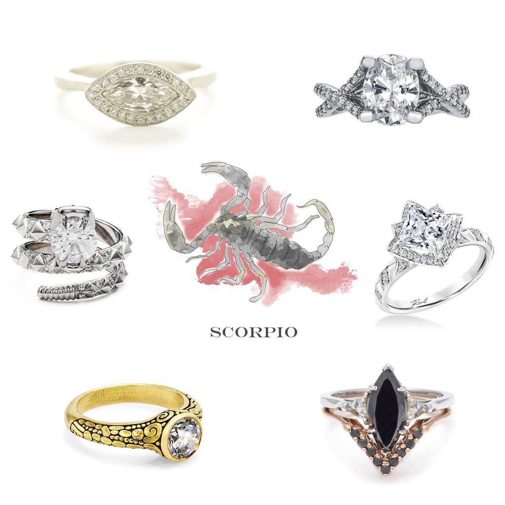 Scorpio Engagement Rings