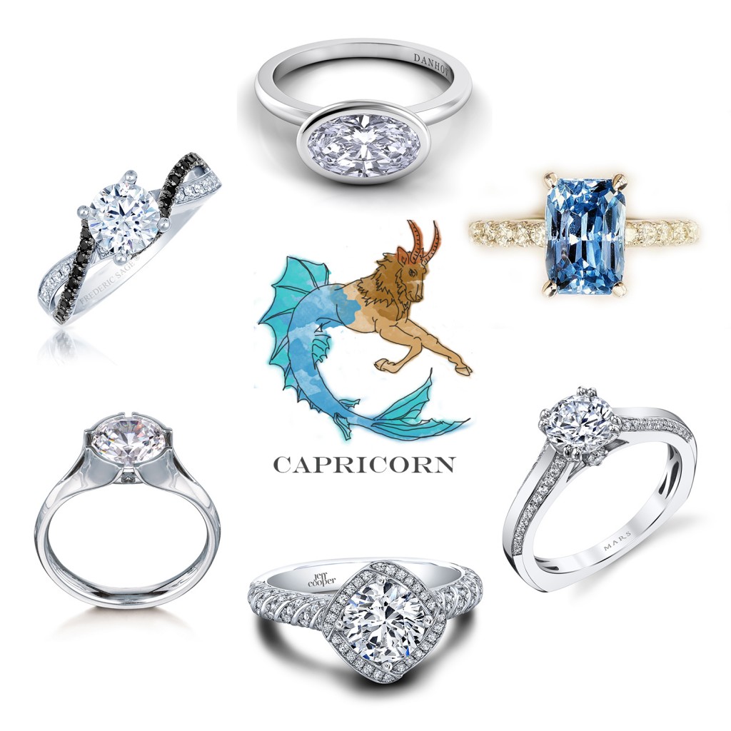 Capricorn Engagement Rings