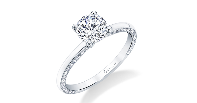 solitaire engagement ring sylvie collection