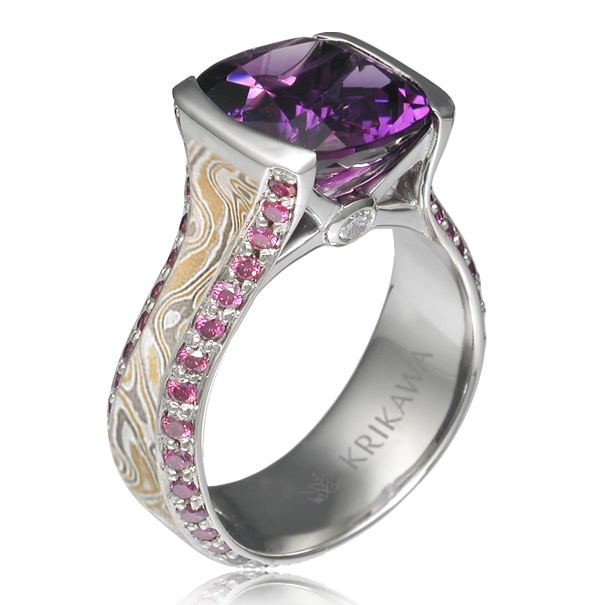 Amethyst  Engagement Rings