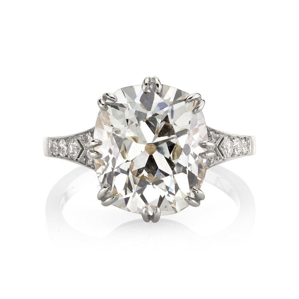 Single Stone Platinum Engagement Rings