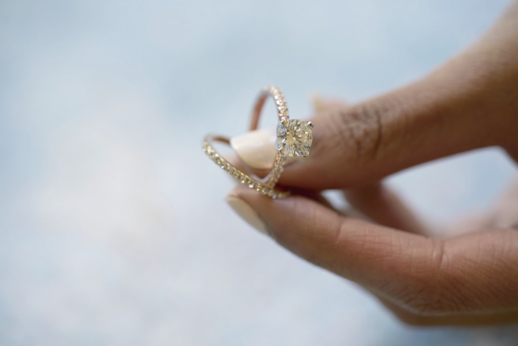 Altair Engagement Ring + Milky Way Ring