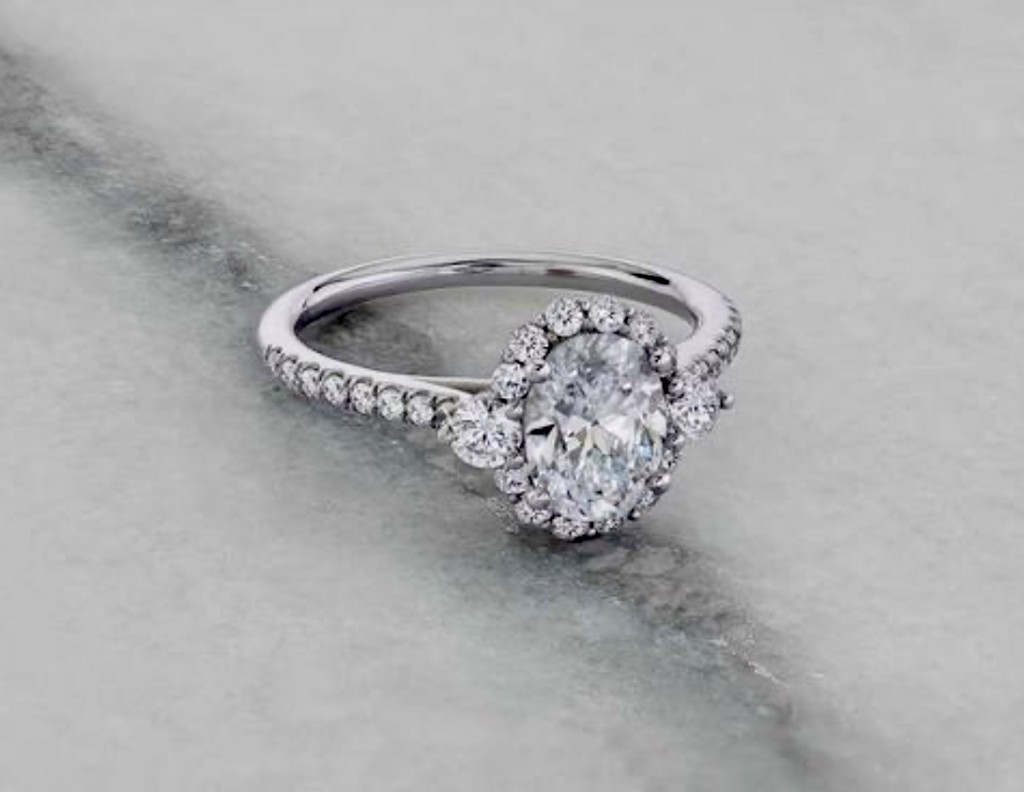 sylvie oval engagement ring
