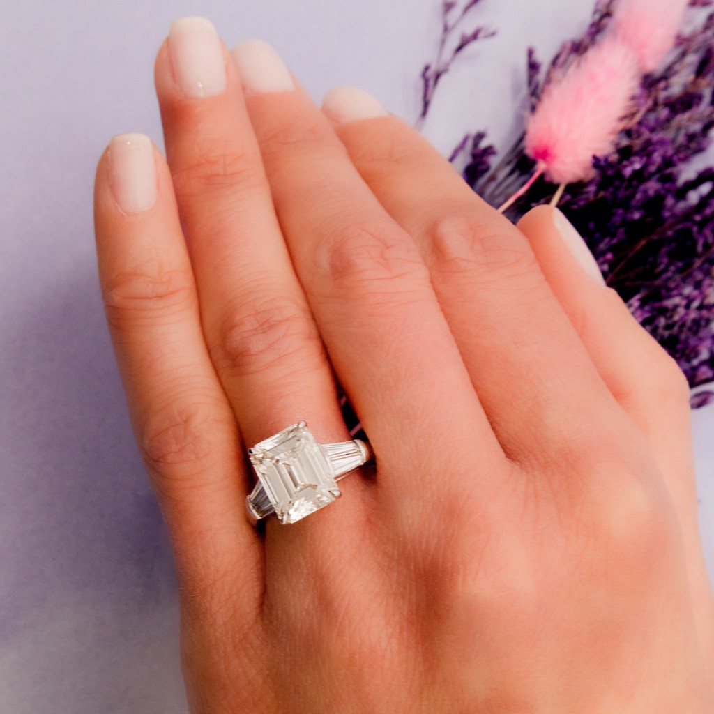 Trending: Emerald Cut Diamond Engagement Rings