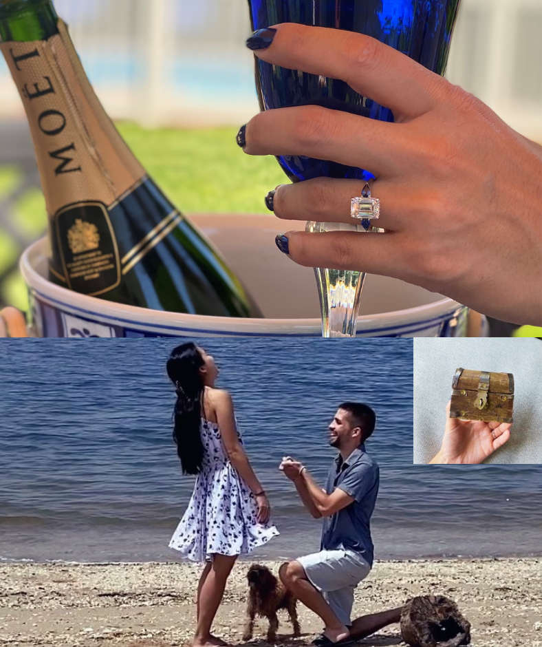 6 Romantic Proposals with 6 Stunning Platinum Engagement Rings